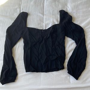 Reformation black corset bustier style top size 4/6